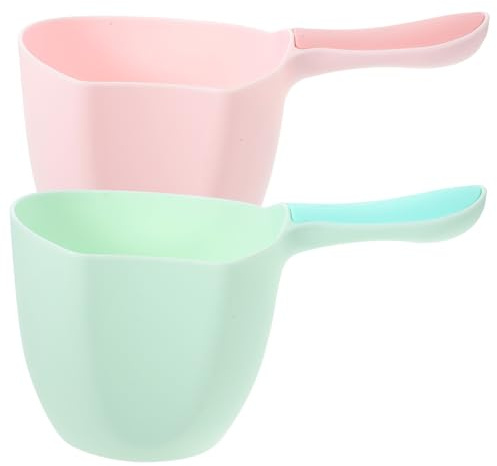 STOBAZA 2piezas Pala Para Agua Cucharón De Baño Pala Para Agua Cucharon Sopero Utensilio De Cocina Cucharón De Plástico Para Uso Cocina y Baño Para Regar Plantas y Transportar Tareas Domés