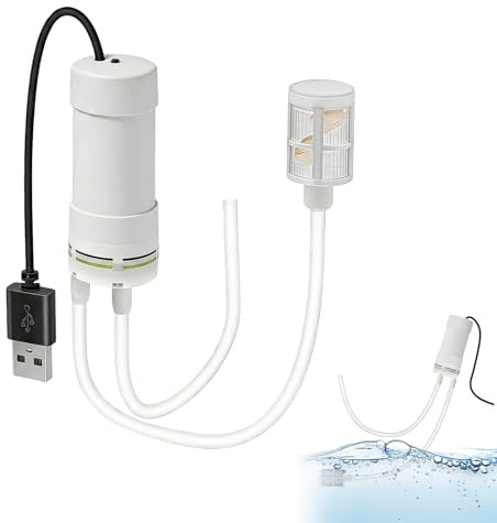 Mini bomba de agua pequeña, DC 5 V, autocebante USB, bomba de agua pequeña, bomba de agua eléctrica alimentada por USB, con manguera de PVC de 10 m, para el hogar, cortadora, amoladora angular