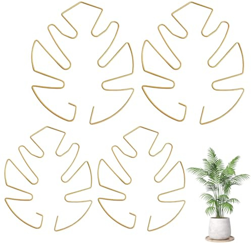 Set di 4 supporti per piante, piante da appartamento, piante Monstera, supporto per piante rampicanti, supporto per piante rampicanti