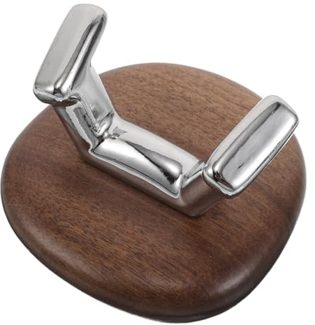 Veemoon Gancho de Madera Ventosa sin Taladro, Gancho Multiusos para Abrigos y Toallas, Diseño Compacto y Resistente para Baños, Entradas y Superficies Lisas, Colgador Decorativo Hogar