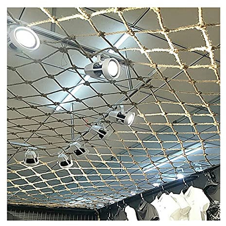 FSCLJ Balcony safety net for stair railing ceiling decoration net children hammock truck cargo trailer net hemp rope garden fence playground climbing net
