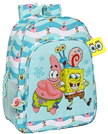 safta 612291180 Rucksack 33 cm Adapter. Wagen Schwammkopf Stay Positive 33 x 42 x 14 cm, bunt