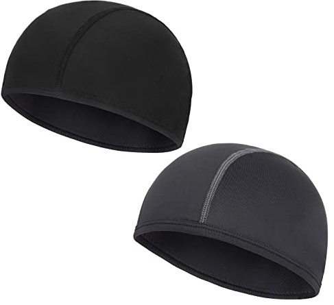 QKURT Ciclismo Skull cap, 2pcs Traspirante Estate sotto Fodera per Casco Perfetto per Il Running Hat Bici Skull cap Berretto Sportivo