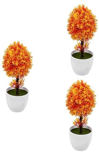 ABOOFAN 3stücke Künstliche Bonsai-Pflanze Im Topf Imitierte Dekoration Für Ihr Zuhause Langlebig Und Pflegeleicht Für Fotografie Warme Atmosphäre