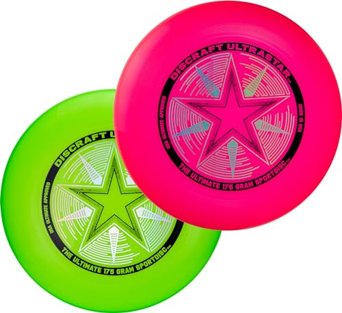 Discraft Ultrastar Ultimate Discs 1 & 2 Packs, Standardgröße, für Wettkampf- und Freizeitspiele