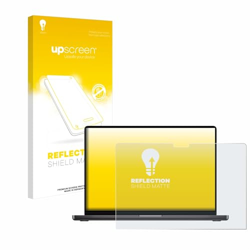 upscreen Schutzfolie für Apple MacBook Pro 14 M3 2023 | Entspiegelter Displayschutz Made in Germany Anti-Reflex Displayschutz-Folie Matt Anti-Fingerprint