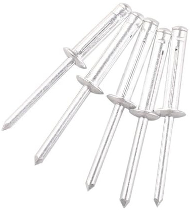 Tri-fold Rivets Folding Rivet Aluminium Alloy Blind Rivets 30/50pcs Large Flange Dome (Color : 4.8x25mm Dome, Size : 30Pcs)