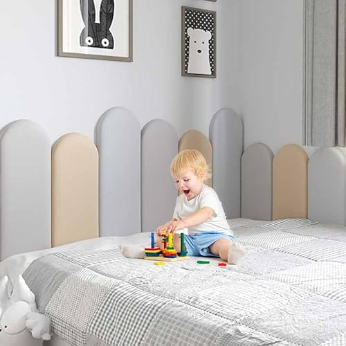 YWQJL Wandkissen Bett Selbstklebend Leder Polsterpaneel Wandkissen Abnehmbar Schutzplatte, 3D Selbstklebend 3,5cm Wandaufkleber Paneele Wand(B,180cm)