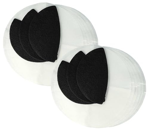 vhbw 12 x Paper Filters, 6 x Activated Carbon Filters Replacement for DeLonghi DL F38 for Fryer - 18-Piece Filter Set