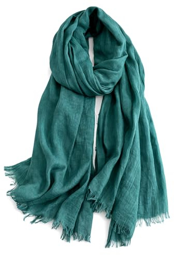 KARMA.DIEM Premium Sommerschal Damen – Seidig Weicher Schal 100% Polyester mit Soft Satin Finish – 180x65 cm – Leicht, Schimmernd & Elegant – Luxuriöses Halstuch für Frühling & Sommer -