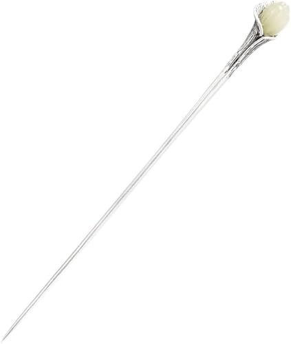 Haarnadel, chinesisches Haar-Accessoire, chinesische Haarstäbe, Haarstäbchen for Frauen, 1 Stück S925 Silber Haarstäbe for Dutts, Hetian Haarstäbchen, elegante Haarnadeln, chinesische klassische Essst