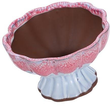 Happyyami Retro Potted Pots for Succulent Plants Chinese Style Flowerpot Decoration for Office Decor Made of Material