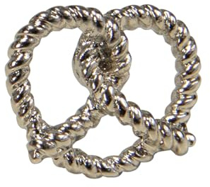 Alpenflüstern Ansteck-Pin Breze gezwirbelt - Trachten-Anstecker, Trachtenschmuck für Damen und Herren (in traditionellen Farben) API133