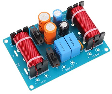 VILLCASE Divisore Di Frequenza Altoparlanti Regolabile Filtro Crossover Audio Componenti Acustici Per Auto Senza Saldature Miglioramento Qualità Suono Per Appassionati e Installazioni Fai-da-te