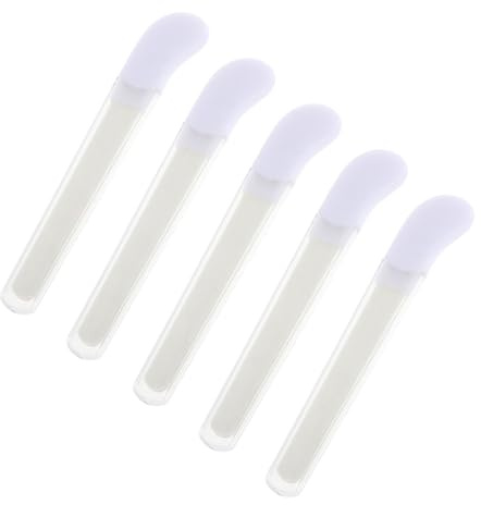 PACKOVE Set 5pezzi Lima per Unghie in Ceramica e Pp per Manicure e Pedicure Rimuove Righe e Modella i Bordi delle Unghie Accessori Professionali Colore Casuale