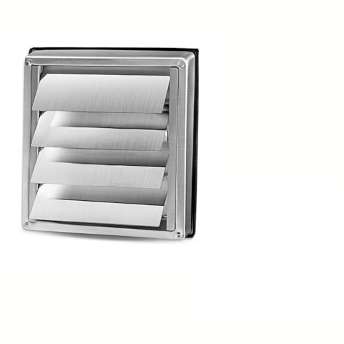 RichVibe Copertura di sfiato per griglia a gravità in acciaio inossidabile con tubo di scarico per asciugabiancheria senza ritorno per bagno, cucina, per cappa da garage, capannone, camper, 100 mm