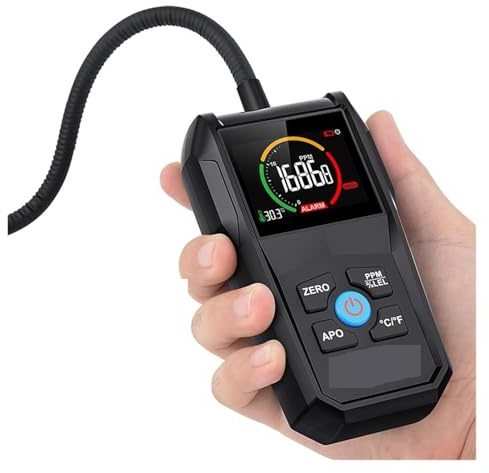 Rilevatore Multigas, Rilevatore di gas combustibili Tester perdite ad alta precisione VA Display inverso Allarme sonoro e luminoso Monitor infiammabili