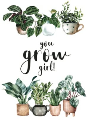 Houseplant theme lined notebook, journal, diary, log book. Stylish lined notebooks with house plant illustrations inside.: Ideal as a gift for house ... notebook, journal, diary, log book, jotter.