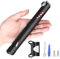 Mini-Fahrradpumpe,Tragbare Luftpumpe bis 120 PSI für Presta- & Schrader-Ventile, Leichtes Aluminiumgehäuse mit Halterung – Kompakter Reifenaufpumper für Rennrad & Mountainbike(Rot)