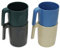 Belle Vous Pack de 4 Vasos Plastico Duro Reutilizable con Asa - 400 ml - Vasos Resistentes Sin BPA - Vasos de Camping o Pícnic - Agua y Bebidas Frías y Calientes - Para Microondas y Lavavajillas