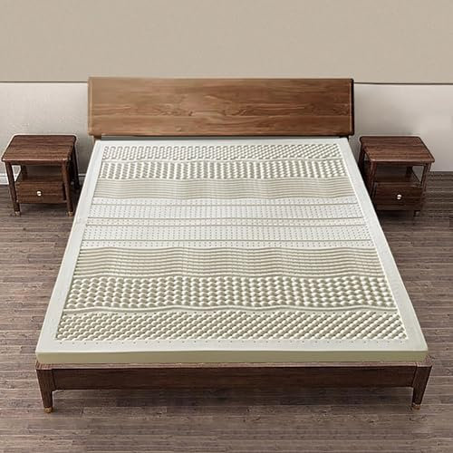 BIRJXVTO Bio-Latex-Matratze-Top, mittlere Festigkeit,Honeycomb Pore Ventilation 1/2/3/4-Zoll Dicker überlegener Druckrelief-Latex-Matratzen-Top,2.5cm,200x200cm