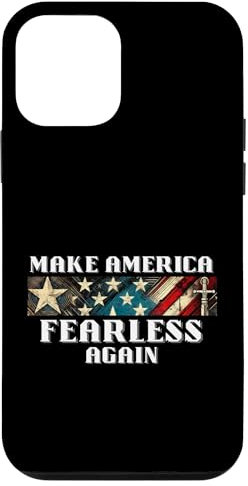 Macht Amerika wieder furchtlos USA Stars & Stripes Hülle für iPhone 12 mini