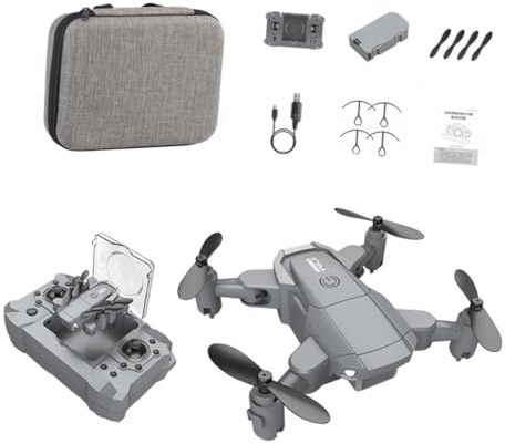 Milisten Mini Drone Pliable Quadricoptère Professionnel 4 Canaux 2,4 Ghz Application Mobile, Six Gyroscopes, Vol Stable pour Prise de Vue Aérienne, Radiocommandé, Compact et Portable