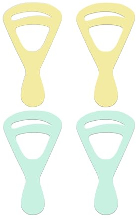 4pcs Flexible Eyebrow Shaping Cards, Reusable Eyebrow Stencils for Shaping, Soft Material, Washable Brow Templates, One-Line and Natural Curved Design, Eyebrows Shaper for Women, Eye Brow Stencils