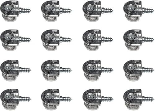 HKB ® 16 Stück Exzenter Verbindungsbeschlag VB 35/16, ø 20 mm, Zinkdruckguss vernickelt, Hersteller Hettich, Artikel-Nr. 9130274