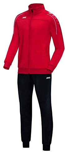 JAKO Unisex Kinder Trainingsanzug Polyester Classico, Rot, 140
