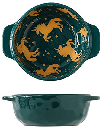 BERTY·PUYI Moldes De Porcelana De 12 Oz, Juego De 2, Horno, Tazones De Pudín para Hornear, Platos, Tazas De Soufflé, Platos, para Crema Brulee, Postres, Microondas, Congelador Y Lavavajillas-H