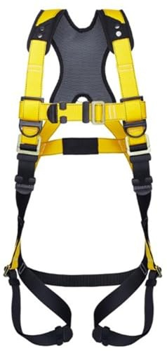 Guardian Fall Protection 37101 Series 3 Harness, Fall Protection Harness, Medium/Large, Yellow/Black