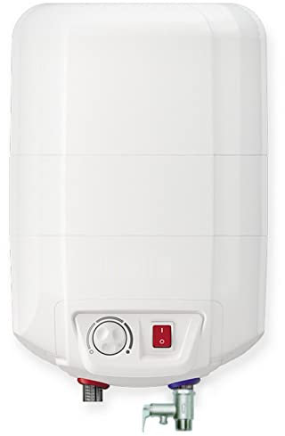 10 Liter druckfester ÜBERTISCH Warmwasserspeicher Boiler - elektrisch - ideal für Küche, Gäste-WC, Bungalows etc