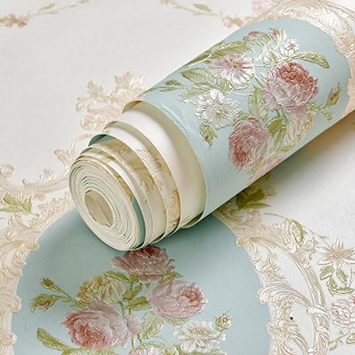 Fine Decor – Papier peint autocollant simple 3D stéréo en relief pour salon, chambre à coucher, tête de lit, papier peint (0,53 x 10 m, blanc cassé1)