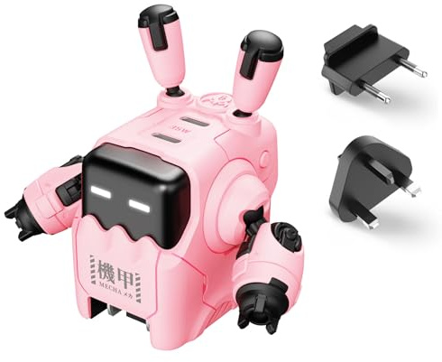 Gravastar Delta35 USB C Charger 35W USB C Fast Charger Plug, 2 Ports Wall Charger Power Adapter for iPhone 15/15 Plus/15 Pro/15 Pro Max/14/13/12 Series, Galaxy, iPad (Pink)