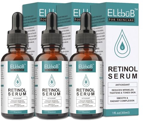 P-Beauty Retinol Serum Gesicht - 30ml - Vitamin E & Hyaluronsäure Gesichtsserum - Anti Aging, Anti-Falten - Gesichtspflege, Hautpflege - für strahlende & ebenmäßige Haut - Bio & Vegan - 3x30ml