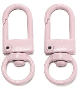 10 bunte Karabinerverschlüsse mit Federschnalle, Kettenglieder, Schnallenhaken, Schlüsselanhänger, Fundstücke für DIY-Schlüsselanhänger, Halsketten, Armbänder, Zubehör, 33 x 13 mm