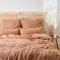 Blumtal Muselina Ropa de Cama 135x200 cm - Oeko-Tex Certificado Ropa de Cama 135x200 algodón - Funda nórdica 135 x 200 + Funda de Almohada 40x80 - Ropa de Cama 135x200 Verano - Ropa de Cama Cobre