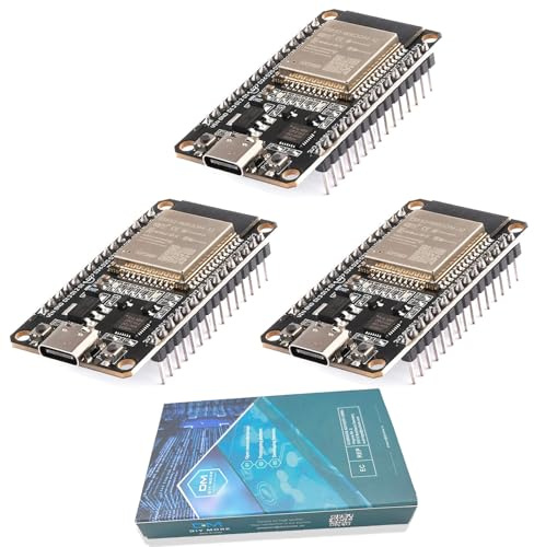 Diymore 3 pièces pour ESP32 USB C modules pour ESP32 NodeMCU Carte de développement pour ESP32 2,4 GHz WLAN WiFi Bluetooth Puce CP2102