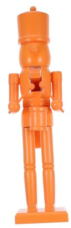 Amosfun Decorazione Artigianale in Legno Da 38 Cm Soldato Schiaccianoci Decorazione in Noce Non Finita Per Natale