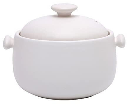 Olla de barro japonesa, cazuela de utensilios de cocina de cerámica con tapa Ollas de barro para el hogar, olla de sopa japonesa para el hogar - Buen rendimiento de aislamiento, tapa de doble capa