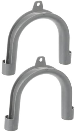 VOSAREA 2pcs Washing Machine Drain Hose U-hook Bracket Support for Hose Retention under Sink Installation
