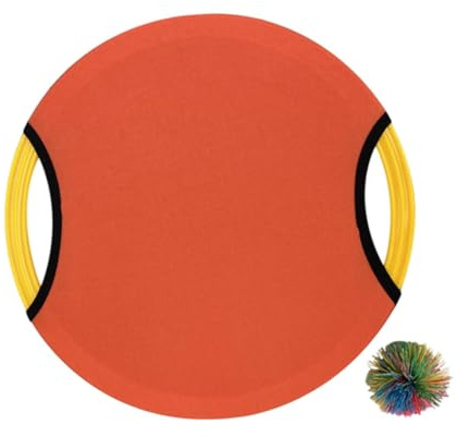 Baoblaze Game a Palla da Paddle del Trampolino Set di Attrezzature per l'allenamento sensoriale Lancio e Cattura del per la Famiglia per, Orangina