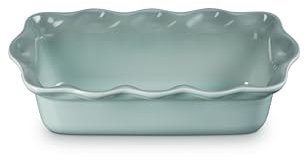 Le Creuset Heritage Kastenform aus Steingut, geriffelt, 22,9 cm, Meersalz