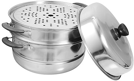 Olla de Vapor Multifuncional de Acero Inoxidable Engrosado, 3 Niveles
