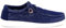 UOMO DESIGN – Mocasines casuales para hombre de lona, ligeros, cómodos y suaves con suela confort – Denis, azul marino, 43 EU