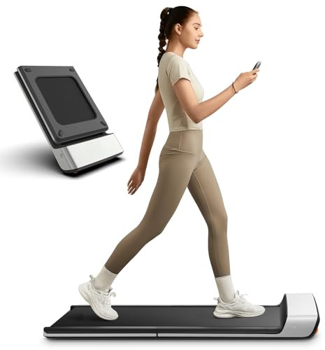 WalkingPad P1 Folding Treadmill - Walking Pad Foldable for Home Office, Portable Under Desk Treadmill with Remote Control & App Speed 0.5-6km/h, No Assembly