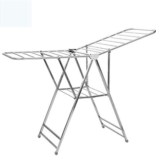 Stendibiancheria Elettrico riscaldato, stendino Pieghevole, stendino in Acciaio Inox, stendino Regolabile ad Ali di Gabbiano e Pieghevole, stendino antiruggine Stabile per Interni ed Esterni.