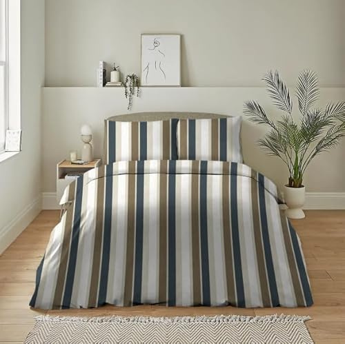 Viste tu hogar Juego de Sábanas 4 Piezas Lisas 150cm en Poliéster Suave, Ligero y Fácil de Cuidar, Resistente al Uso Diario, Diseñado para Dormir con Confort y Elegancia, Diseño Línea Vertical