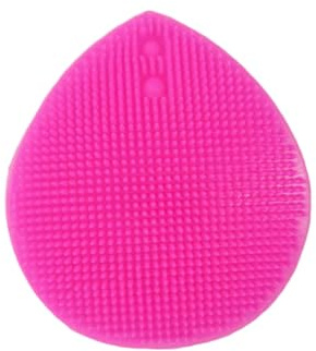 Zanthicia Spazzola detergente morbida portatile regalo adorabile pratico strumento di massaggio strumenti di bellezza creativi per il negozio casa da viaggio, Rosa rossa